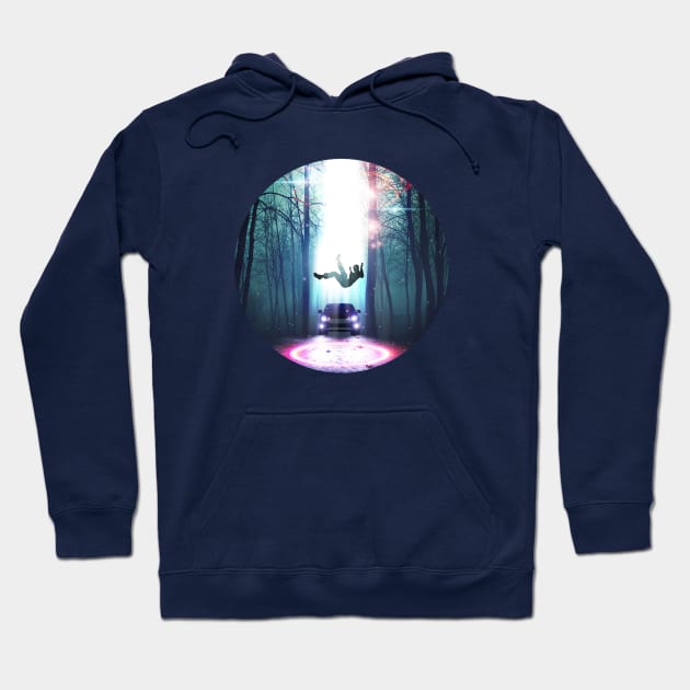 Alien Abduction Hoodie by Vin Zzep